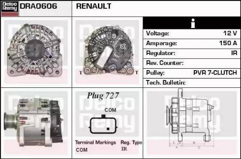 Remy DRA0606 - Ģenerators autodraugiem.lv