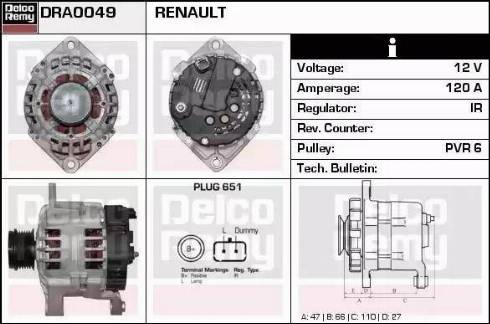 Remy DRA0049 - Ģenerators autodraugiem.lv