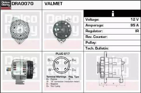 Remy DRA0070 - Ģenerators autodraugiem.lv