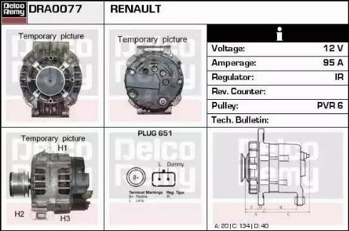 Remy DRA0077 - Ģenerators autodraugiem.lv