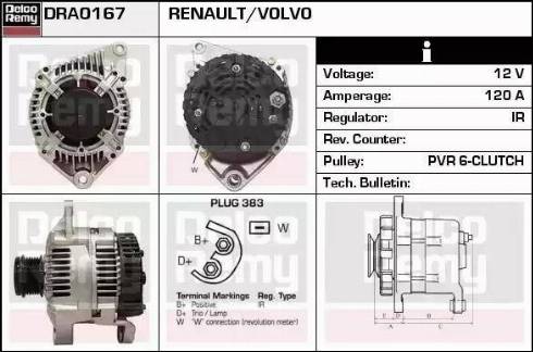 Remy DRA0167 - Ģenerators autodraugiem.lv