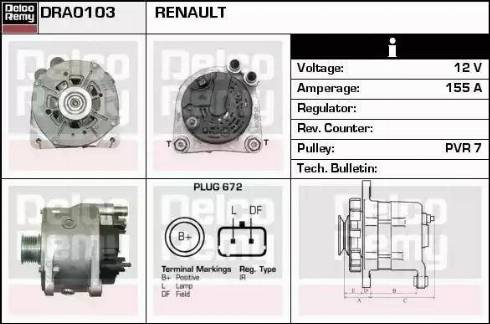Remy DRA0103 - Ģenerators autodraugiem.lv