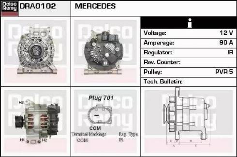 Remy DRA0102 - Ģenerators autodraugiem.lv