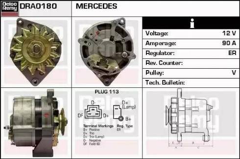 Remy DRA0180 - Ģenerators autodraugiem.lv