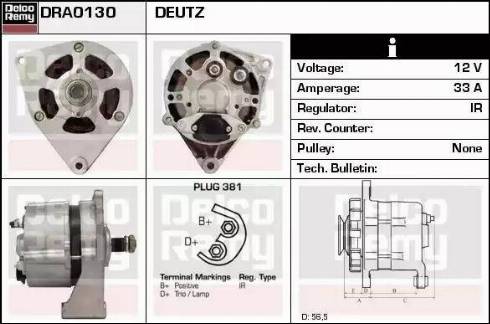 Remy DRA0130 - Ģenerators autodraugiem.lv