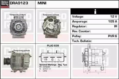 Remy DRA0123 - Ģenerators autodraugiem.lv