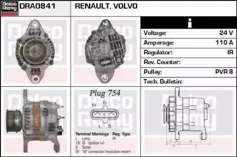 Remy DRA0363 - Ģenerators autodraugiem.lv