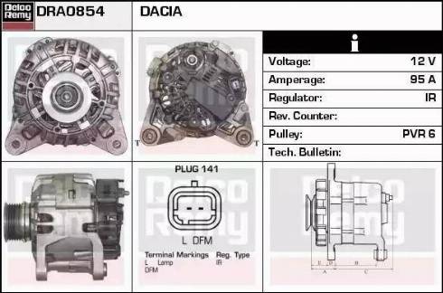Remy DRA0854 - Ģenerators autodraugiem.lv