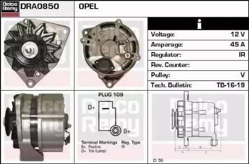 Remy DRA0850 - Ģenerators autodraugiem.lv
