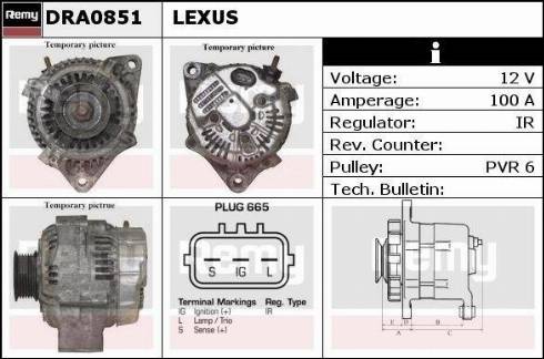 Remy DRA0851 - Ģenerators autodraugiem.lv
