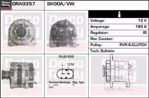 Remy DRA0357 - Ģenerators autodraugiem.lv