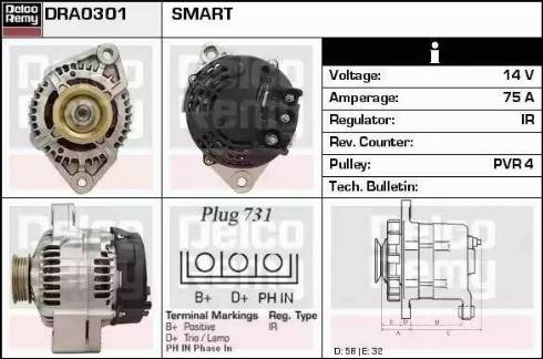 Remy DRA0301 - Ģenerators autodraugiem.lv