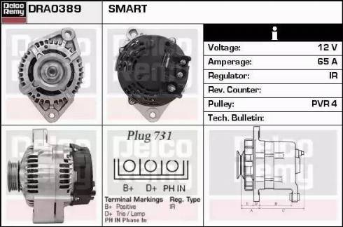Remy DRA0389 - Ģenerators autodraugiem.lv