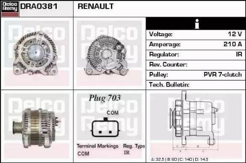 Remy DRA0381 - Ģenerators autodraugiem.lv