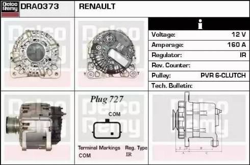 Remy DRA0373 - Ģenerators autodraugiem.lv
