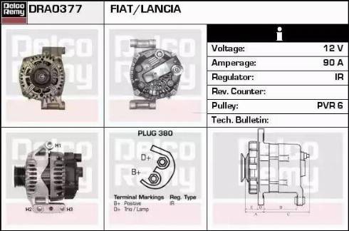 Remy DRA0377 - Ģenerators autodraugiem.lv