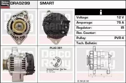 Remy DRA0299 - Ģenerators autodraugiem.lv