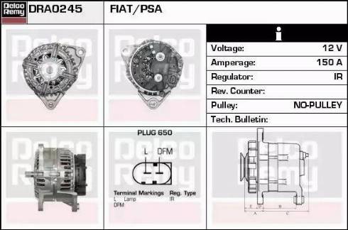 Remy DRA0245 - Ģenerators autodraugiem.lv