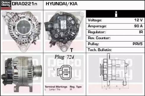Remy DRA0221N - Ģenerators autodraugiem.lv