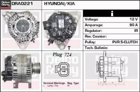 Remy DRA0221 - Ģenerators autodraugiem.lv