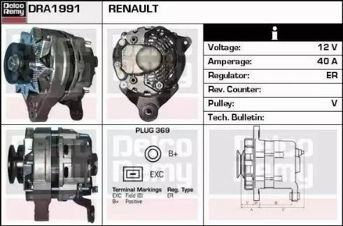 Remy DRA1991 - Ģenerators autodraugiem.lv