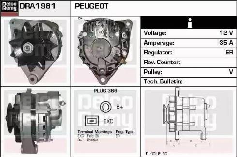 Remy DRA1981 - Ģenerators autodraugiem.lv