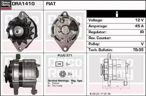 Remy DRA1410 - Ģenerators autodraugiem.lv