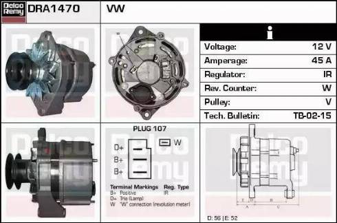 Remy DRA1470 - Ģenerators autodraugiem.lv