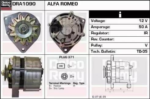 Remy DRA1090 - Ģenerators autodraugiem.lv