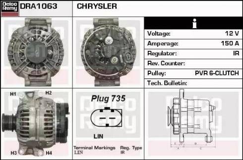 Remy DRA1063 - Ģenerators autodraugiem.lv