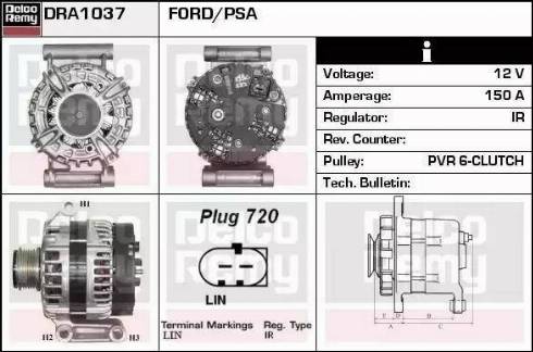 Remy DRA1037 - Ģenerators autodraugiem.lv