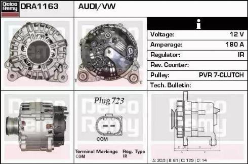 Remy DRA1163 - Ģenerators autodraugiem.lv
