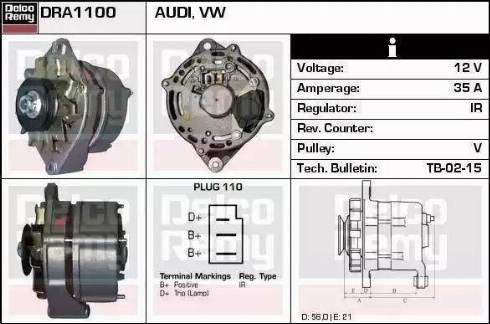 Remy DRA4620 - Ģenerators autodraugiem.lv