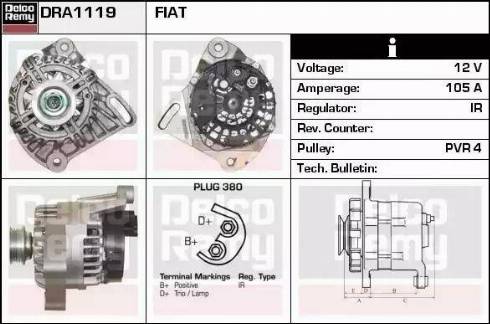 Remy DRA1119 - Ģenerators autodraugiem.lv