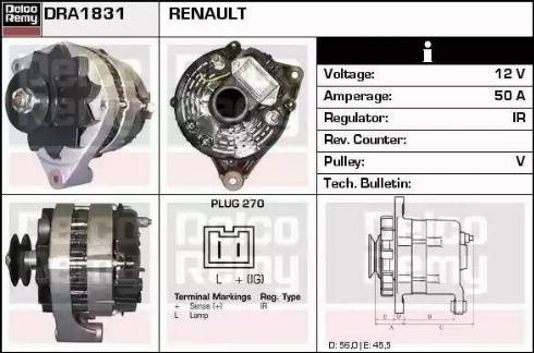 Remy DRA1831 - Ģenerators autodraugiem.lv