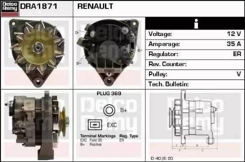 Remy DRA1871 - Ģenerators autodraugiem.lv