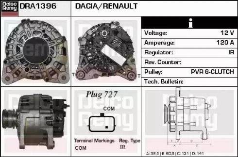 Remy DRA1396 - Ģenerators autodraugiem.lv