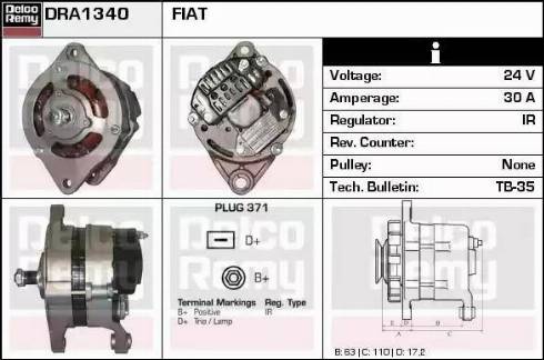 Remy DRA1340 - Ģenerators autodraugiem.lv
