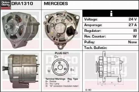 Remy DRA1310 - Ģenerators autodraugiem.lv