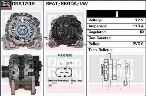 Remy DRA1246 - Ģenerators autodraugiem.lv