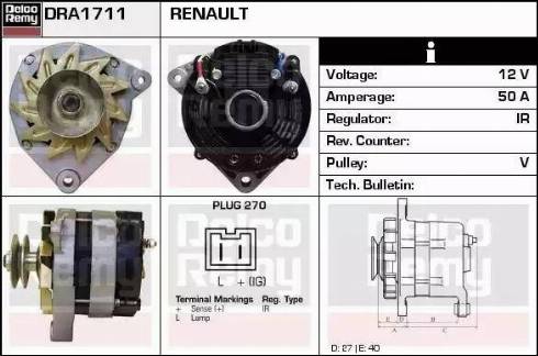 Remy DRA1711 - Ģenerators autodraugiem.lv