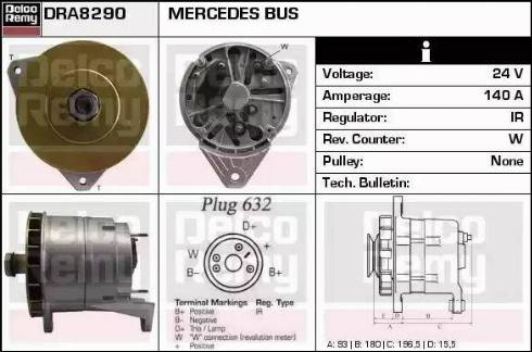 Remy DRA8290 - Ģenerators autodraugiem.lv