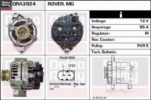 Remy DRA3924 - Ģenerators autodraugiem.lv