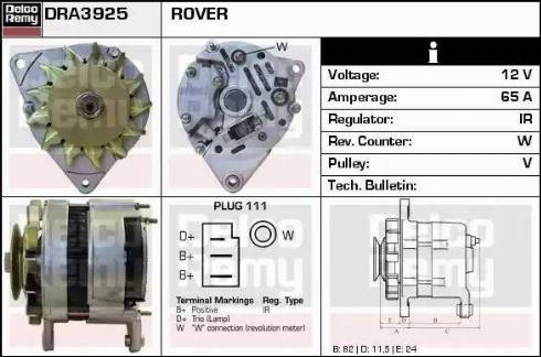 Remy DRA3925 - Ģenerators autodraugiem.lv