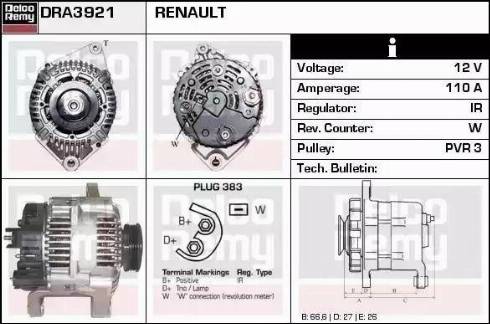 Remy DRA3921 - Ģenerators autodraugiem.lv