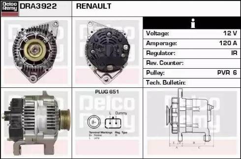 Remy DRA3922 - Ģenerators autodraugiem.lv