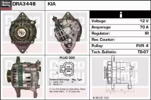 Remy DRA3448 - Ģenerators autodraugiem.lv