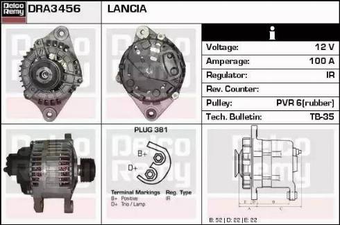 Remy DRA3456 - Ģenerators autodraugiem.lv