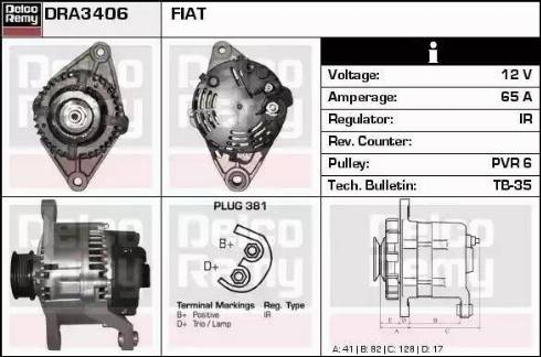 Remy DRA3406 - Ģenerators autodraugiem.lv