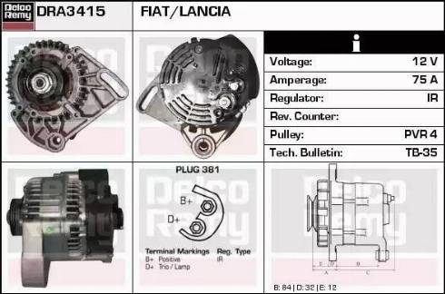 Remy DRA3415 - Ģenerators autodraugiem.lv